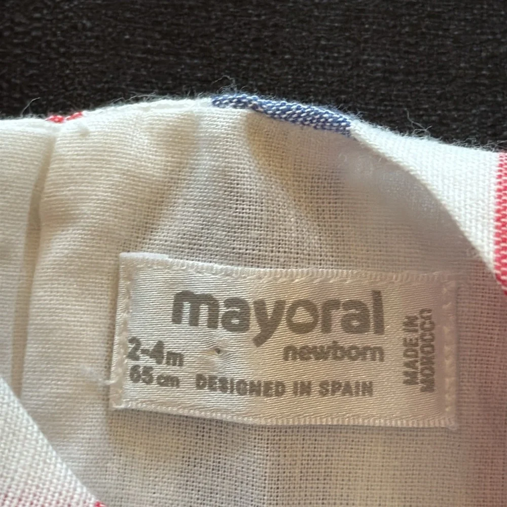 Mayoral 2-pc Striped‎ Kids Dress Set with Bloomers new 2-4 months